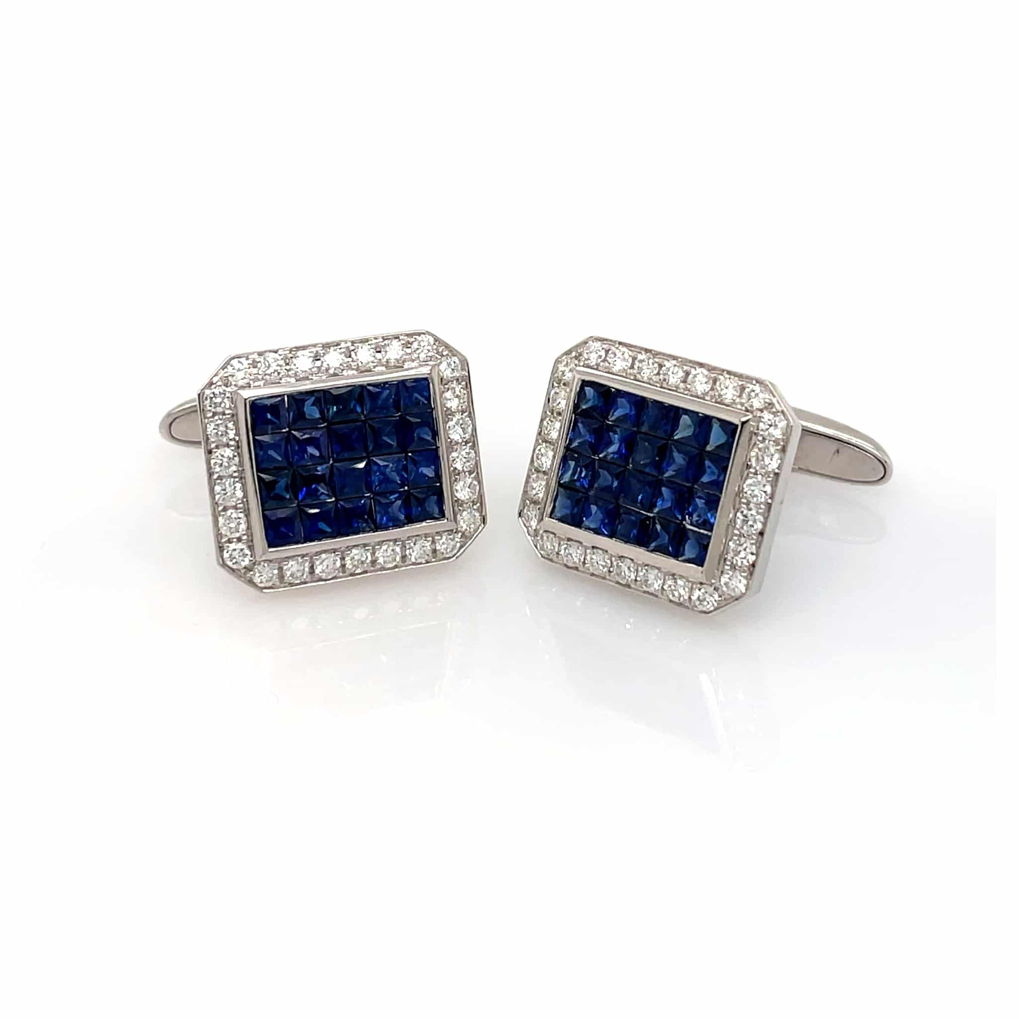 Sapphire and Diamond Cufflinks